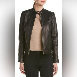 Cole Haan Racer Leather Jacket NWT